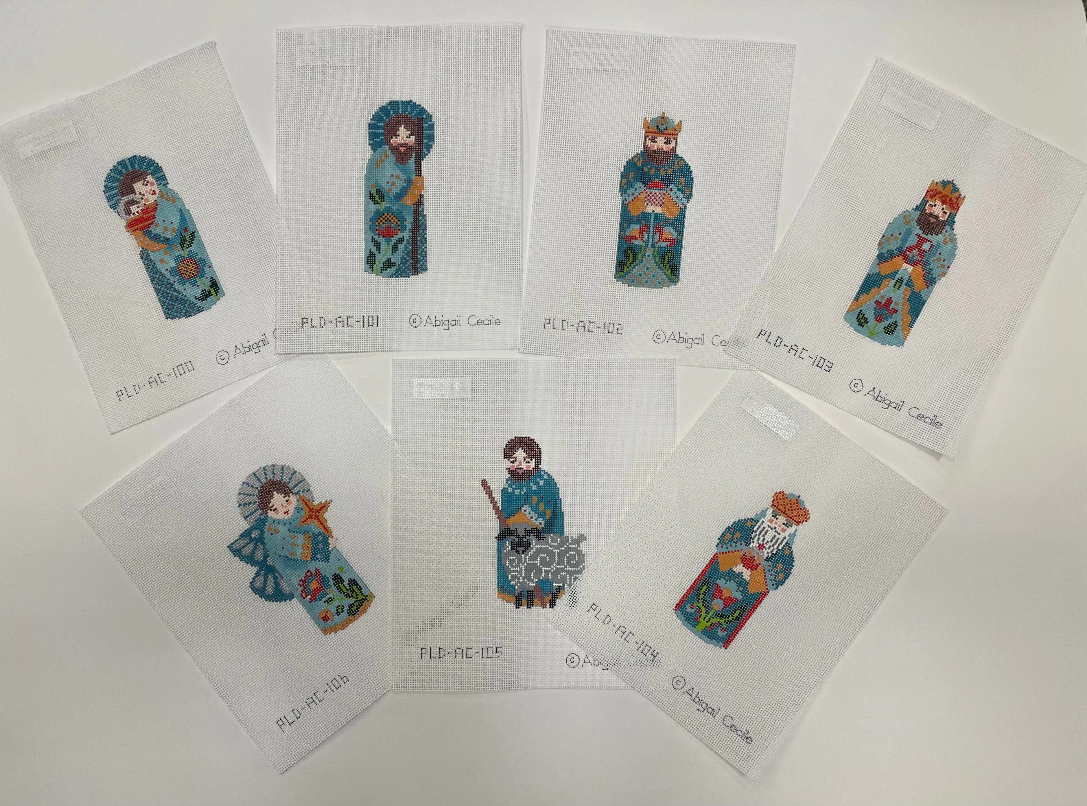 * Abigail Cecile Nativity Set in Teal (7 pieces)