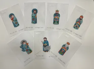 * Abigail Cecile Nativity Set in Teal (7 pieces)