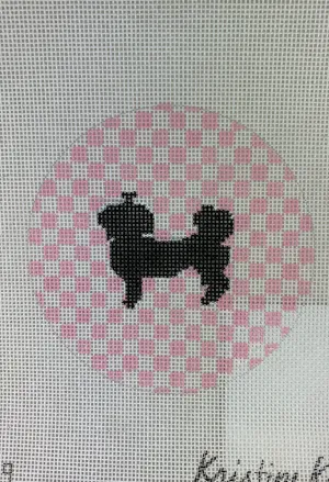 * Kristine Kingston Designs KKNOAS-119 Shih Tzu on Pale Pink