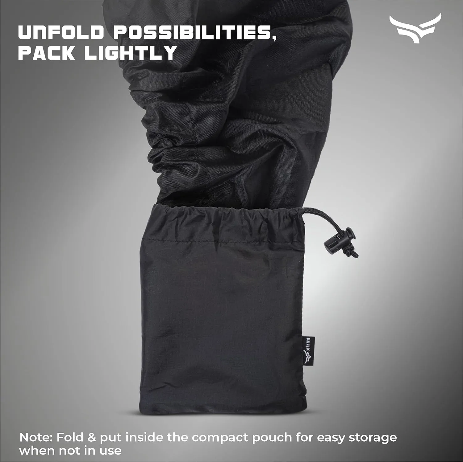 100% Rain & Dust Proof Protector for 30L to 40L Backpacks, Rain Cover for Bags with Storage Pouch, Rain Cover for School Bags, Rain Cover, Specially for Trekking & Camping (Black)