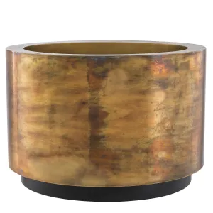 114013 - Planter Jasper L vintage brass finish