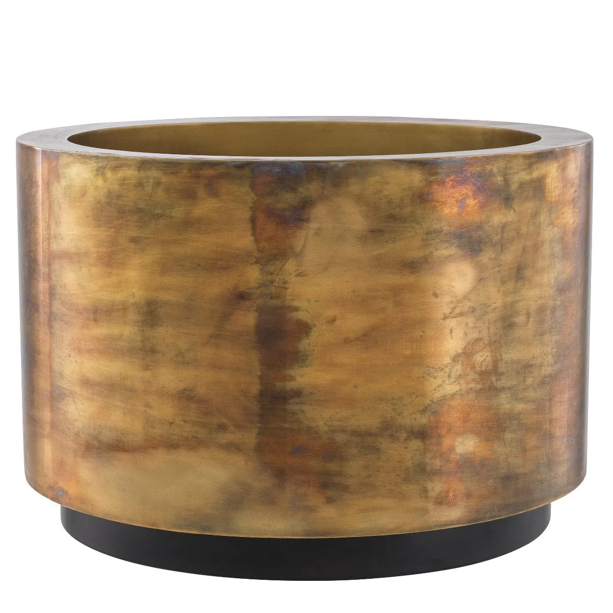 114013 - Planter Jasper L vintage brass finish