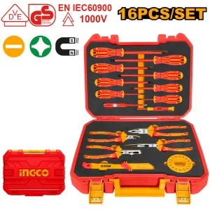 16 Pcs Insulated Hand Tools Set HKITH1601