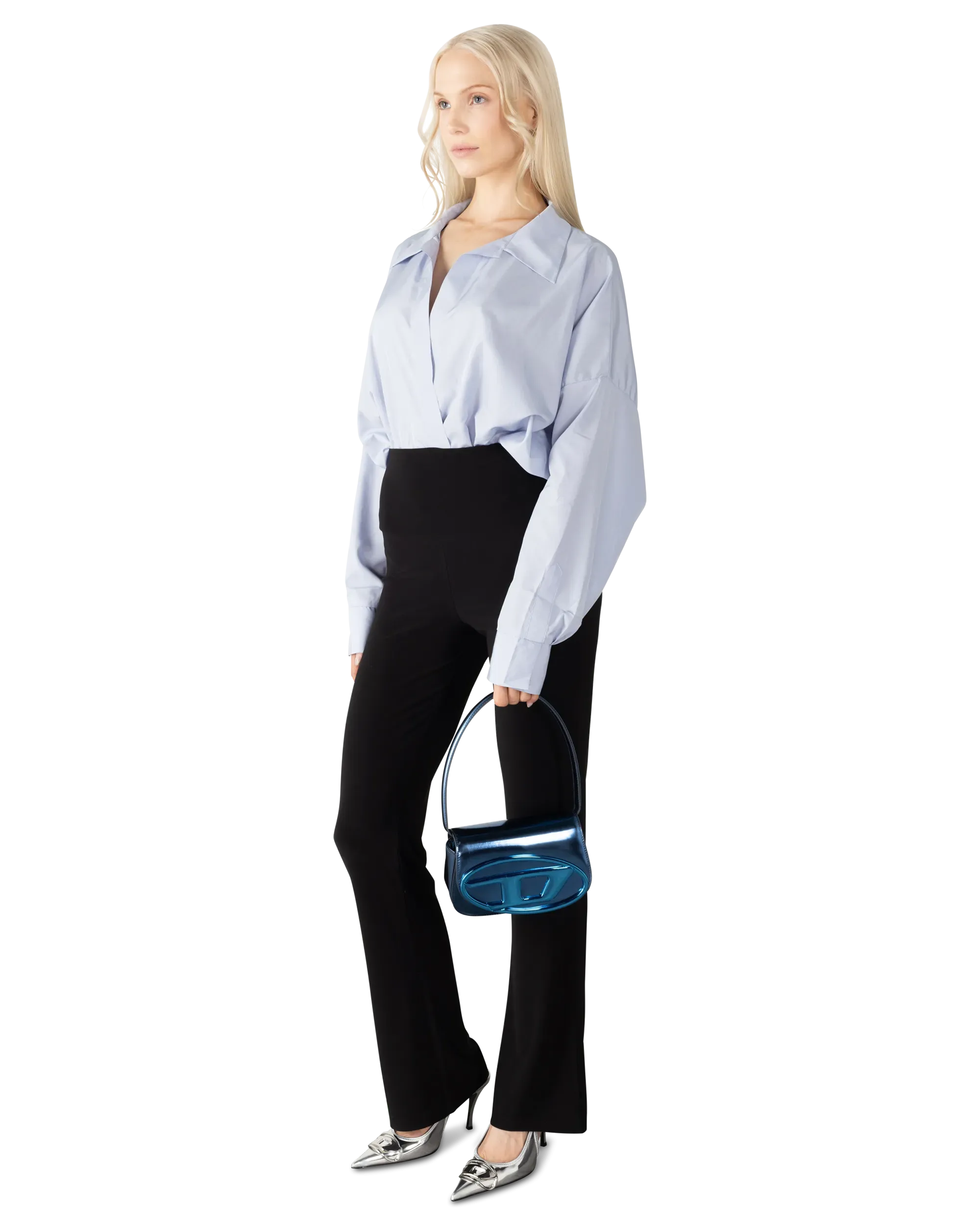 1DR Iconic Mirrored Leather Shoulder Bag