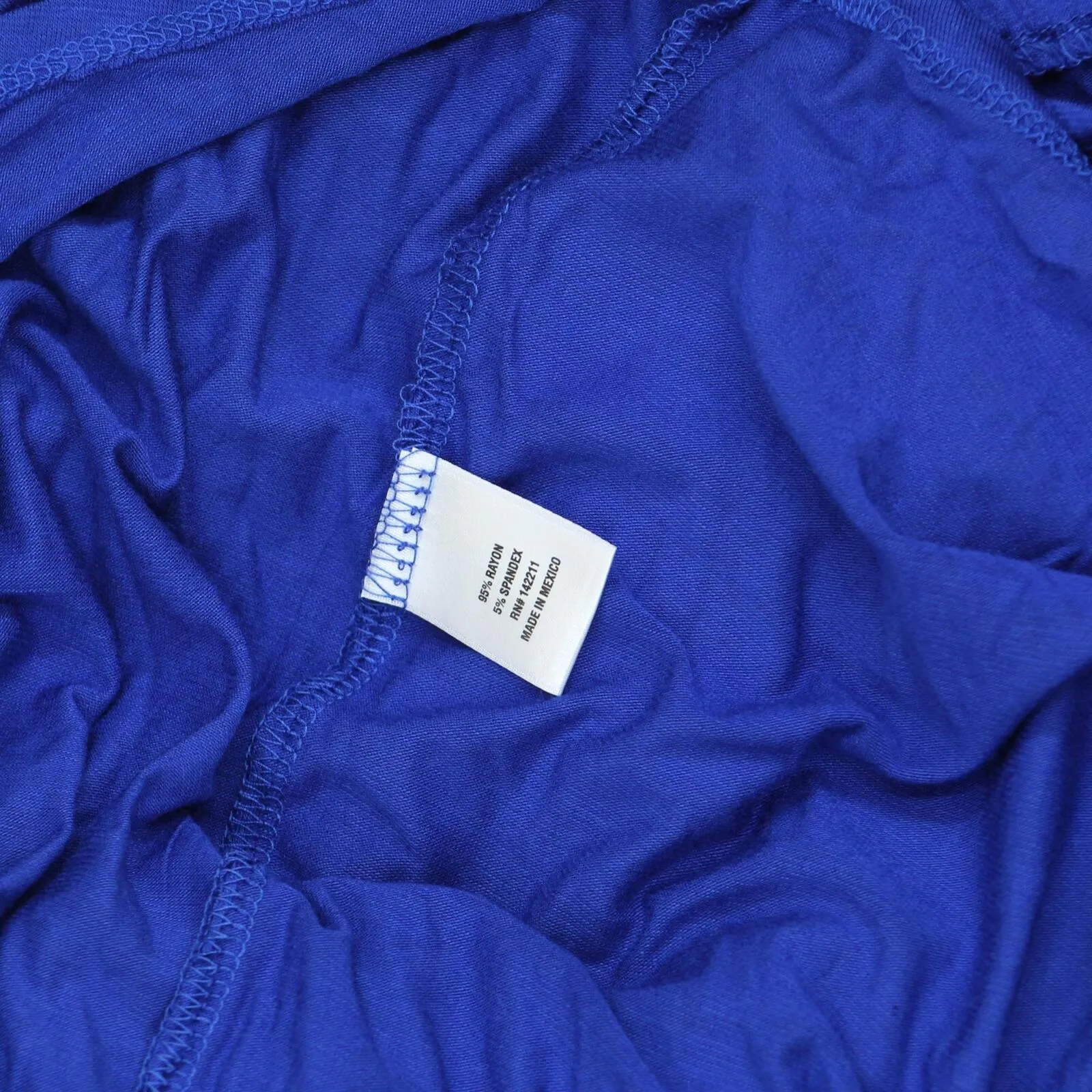 24seven Comfort  Plus Size Lightweight Blouse Off the Shoulder Royal Blue 2X