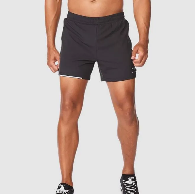 2XU Aero 5inch Shorts, Herren, Black/Silver Reflective