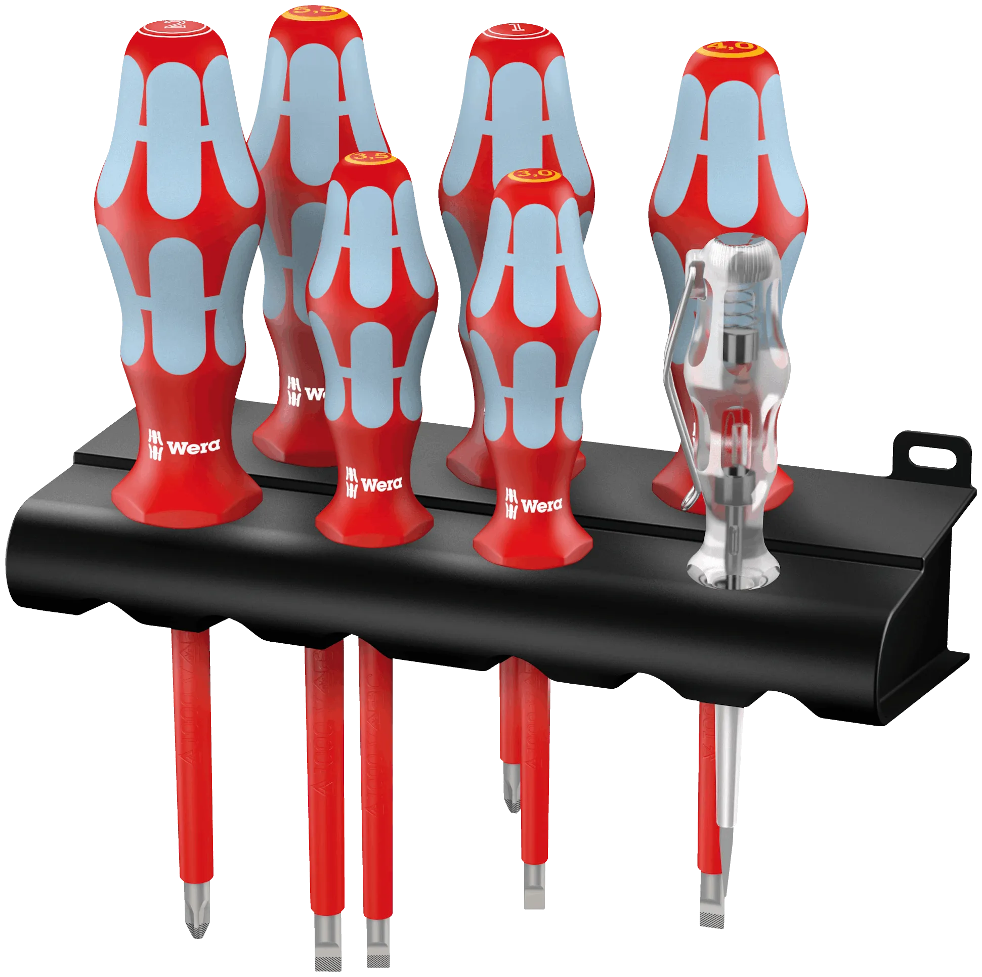 3160 i/7 Screwdriver set, stainless and rack