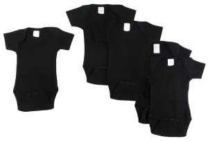 5 Pack Bambini Black Onesie (NB,S,M,L)