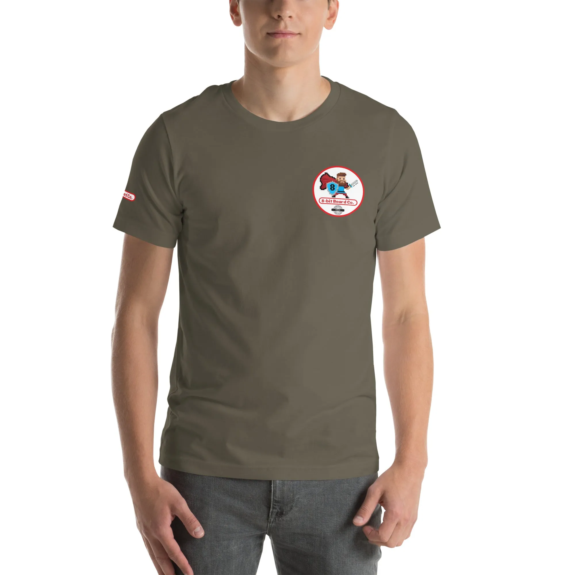 8bit Tee | Front Small Circle Logo/Back Large Logo w/ sleeve logo