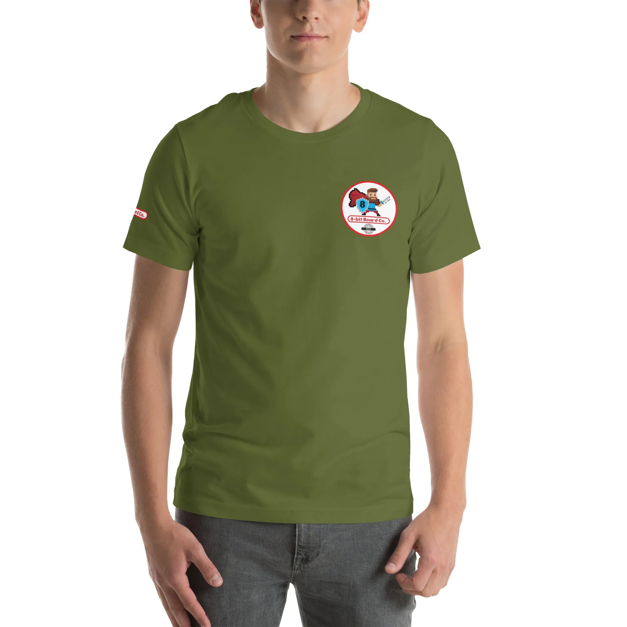 8bit Tee | Front Small Circle Logo/Back Large Logo w/ sleeve logo