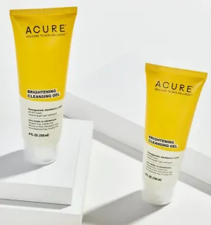 Acure Brightening Cleansing Gel - Pomegranate, Blackberry & Acai - 4 FL oz.