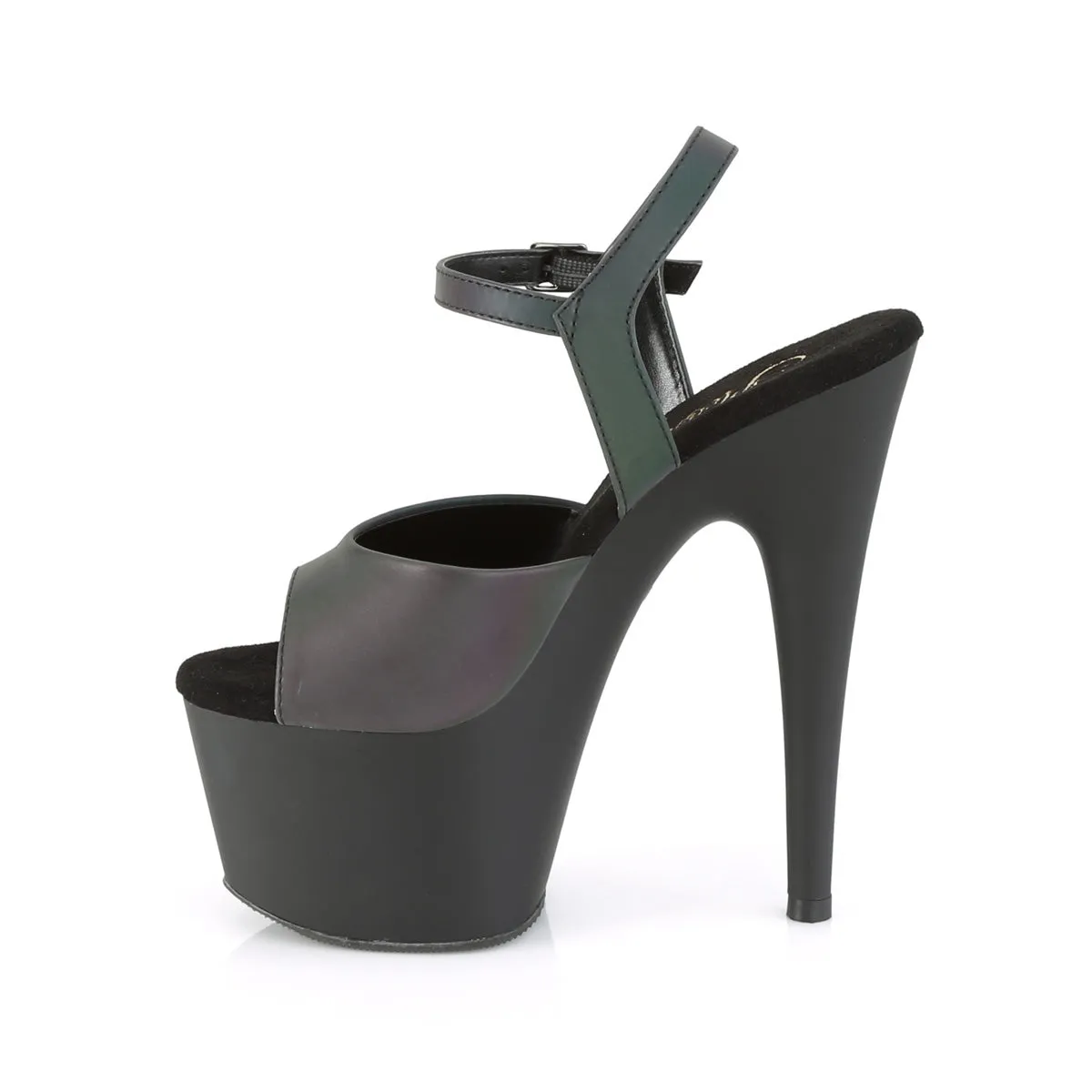 ADORE-709REFL  Green Multi Reflective/Black Matte