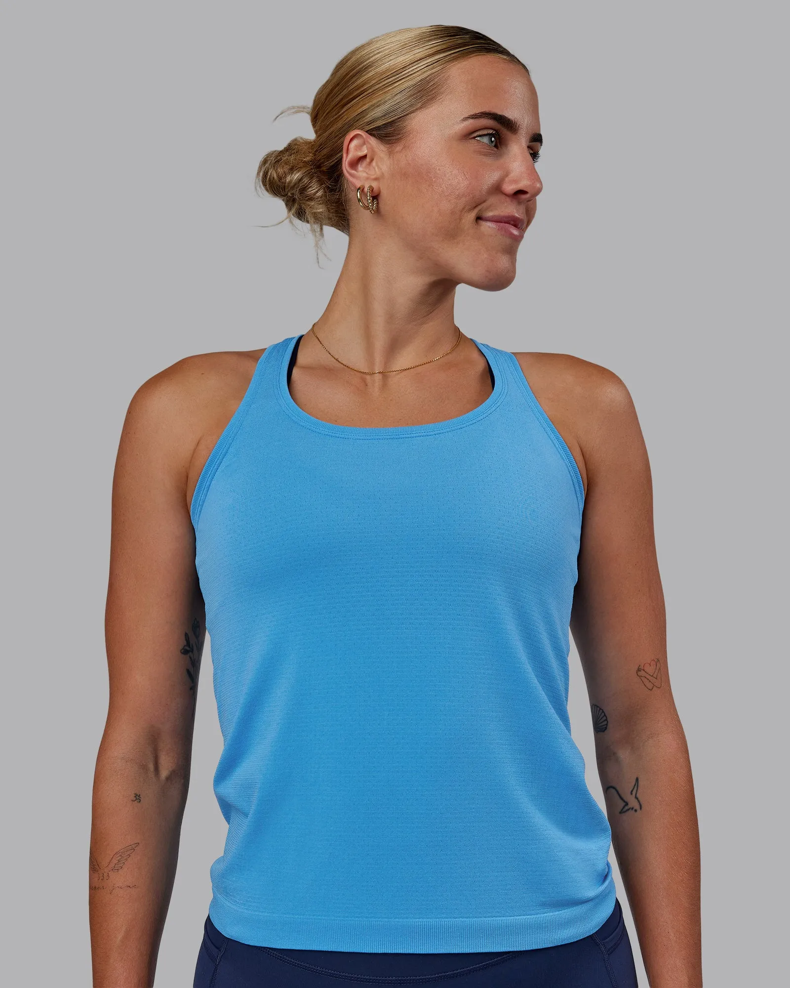 AeroFLX  Seamless Tank - Azure Blue/Azure Blue