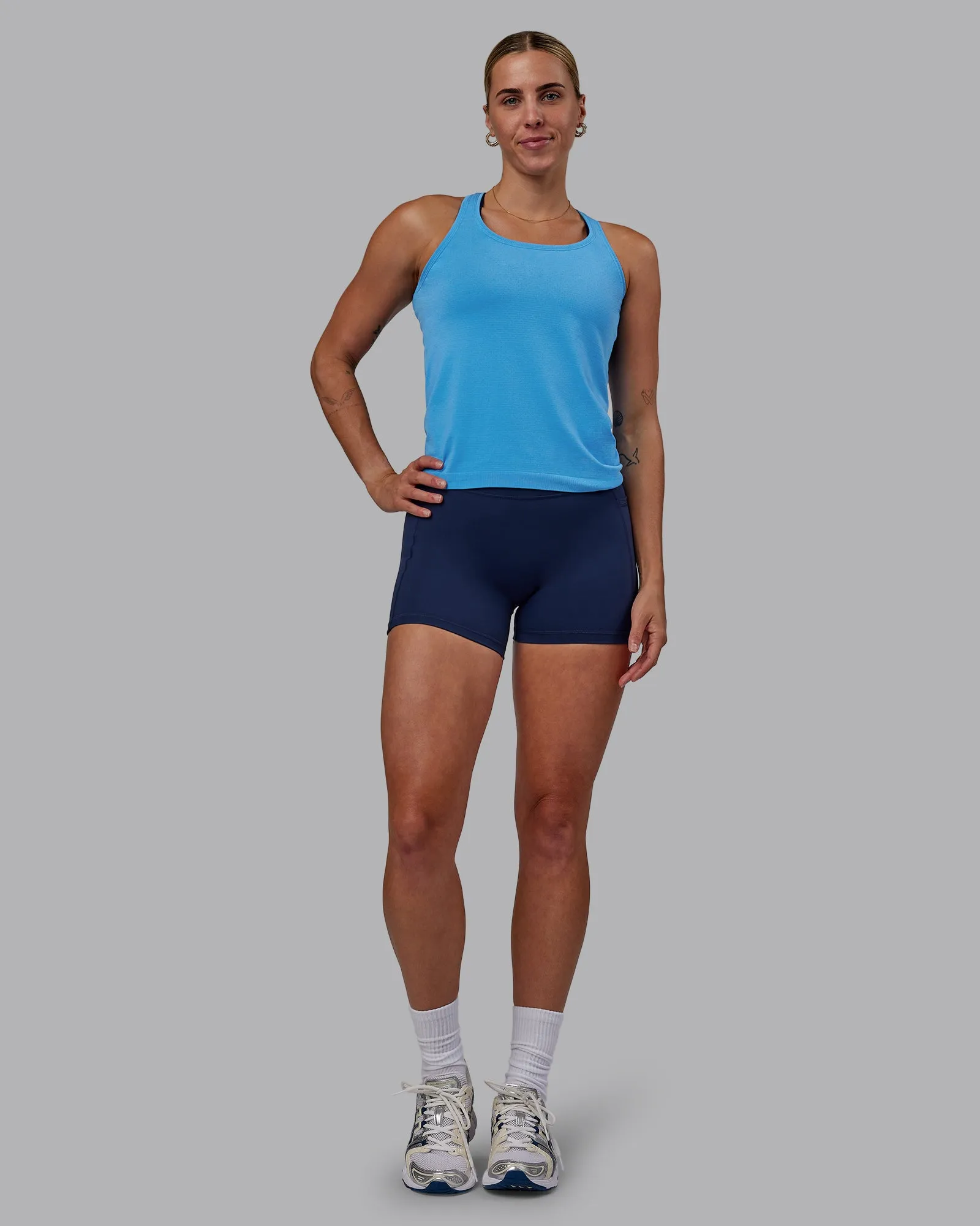 AeroFLX  Seamless Tank - Azure Blue/Azure Blue