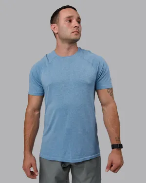 AeroFLX  Seamless Tee - Elemental Blue/Ice Blue