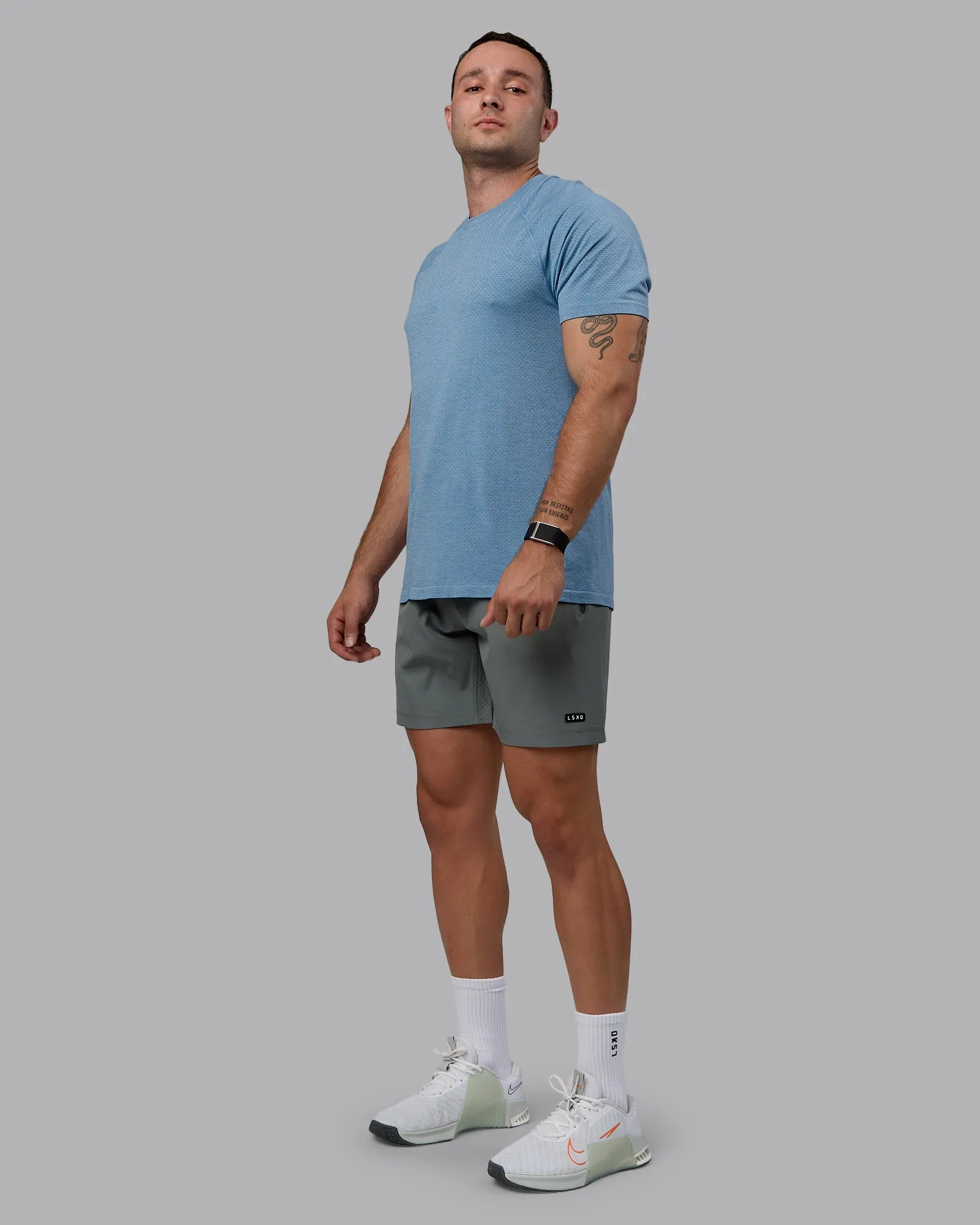 AeroFLX  Seamless Tee - Elemental Blue/Ice Blue