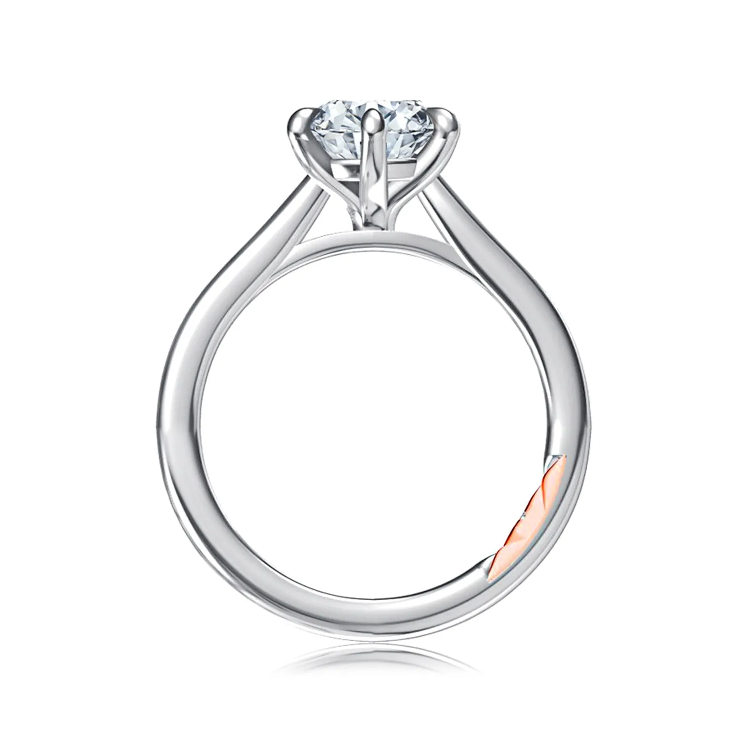 A.Jaffe 14k White Gold Solitaire Gold Semi-Mount Ring – MECRD2756/201