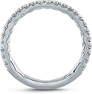 A.Jaffe Contoured Pave Diamond Wedding Band