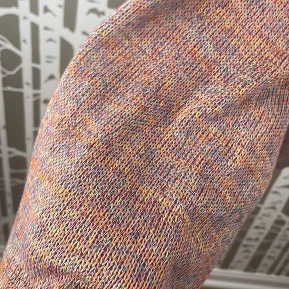 altar’d state NEW $60 Rust Rainbow Space Dyed Oversized Bell Sleeve Sweater sz M