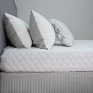 Ardor Boudoir Quilted Valance - Silver