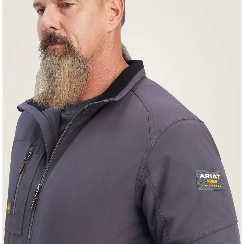 Ariat Men's Rebar DriTEK DuraStretch Insulated Work Jacket Grey - 10041501