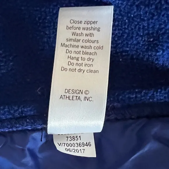 ATHLETA Womens Rock Springs Quilted Hooded Full Zip Insulated Jacket (Size S)