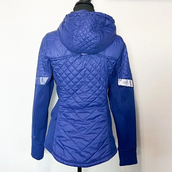 ATHLETA Womens Rock Springs Quilted Hooded Full Zip Insulated Jacket (Size S)