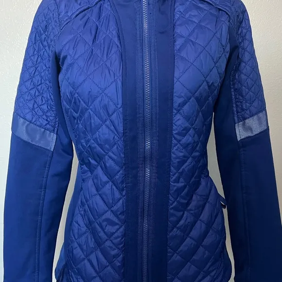 ATHLETA Womens Rock Springs Quilted Hooded Full Zip Insulated Jacket (Size S)