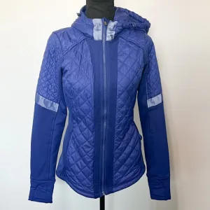 ATHLETA Womens Rock Springs Quilted Hooded Full Zip Insulated Jacket (Size S)