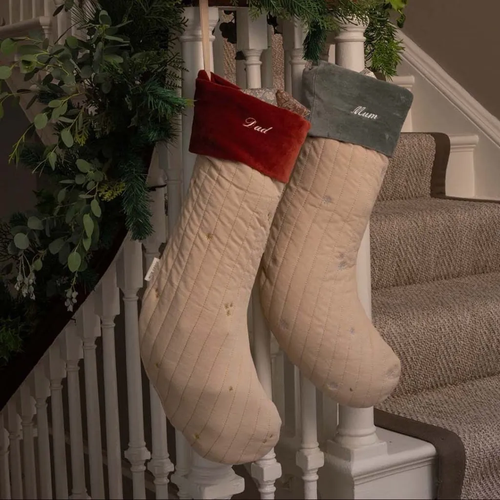 AVERY ROW Christmas Stocking - Snowflakes