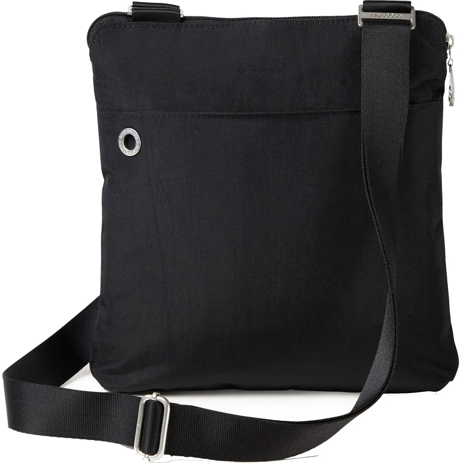 Baggallini Madras RFID Crossbody Bag Black Nylon