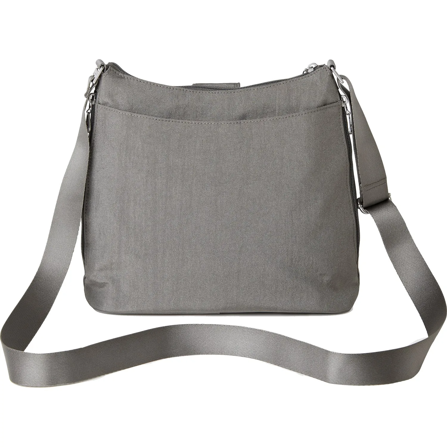Baggallini Sorrento RFID Hobo Bag Sterling Shimmer Nylon