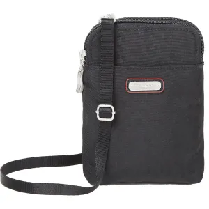 Baggallini Take Two RFID Bryant Crossbody Black Cheetah Nylon