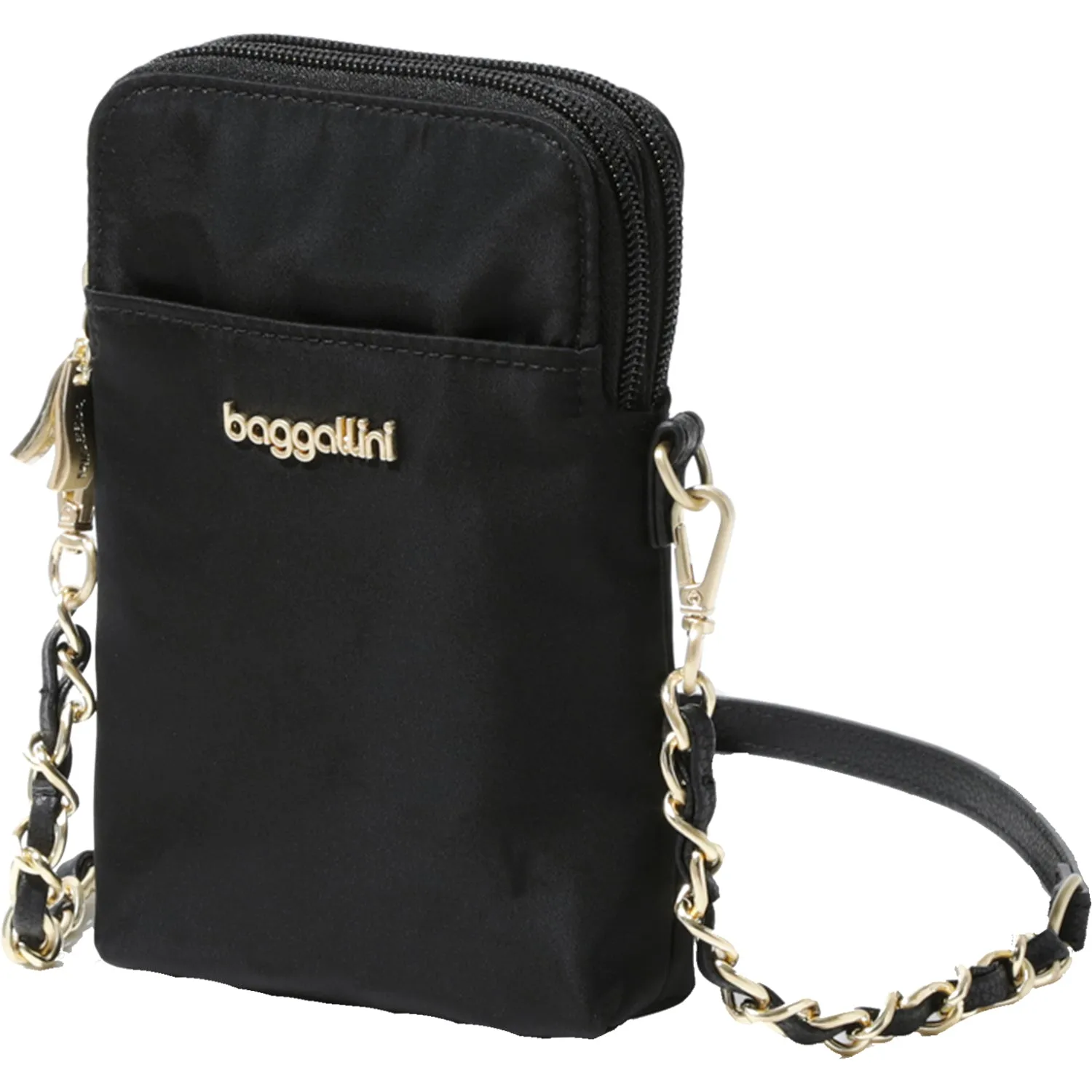 Baggallini Take Two RFID Bryant w/Chain Black Nylon