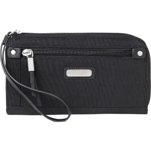Baggallini Zip Around Wallet Black Nylon