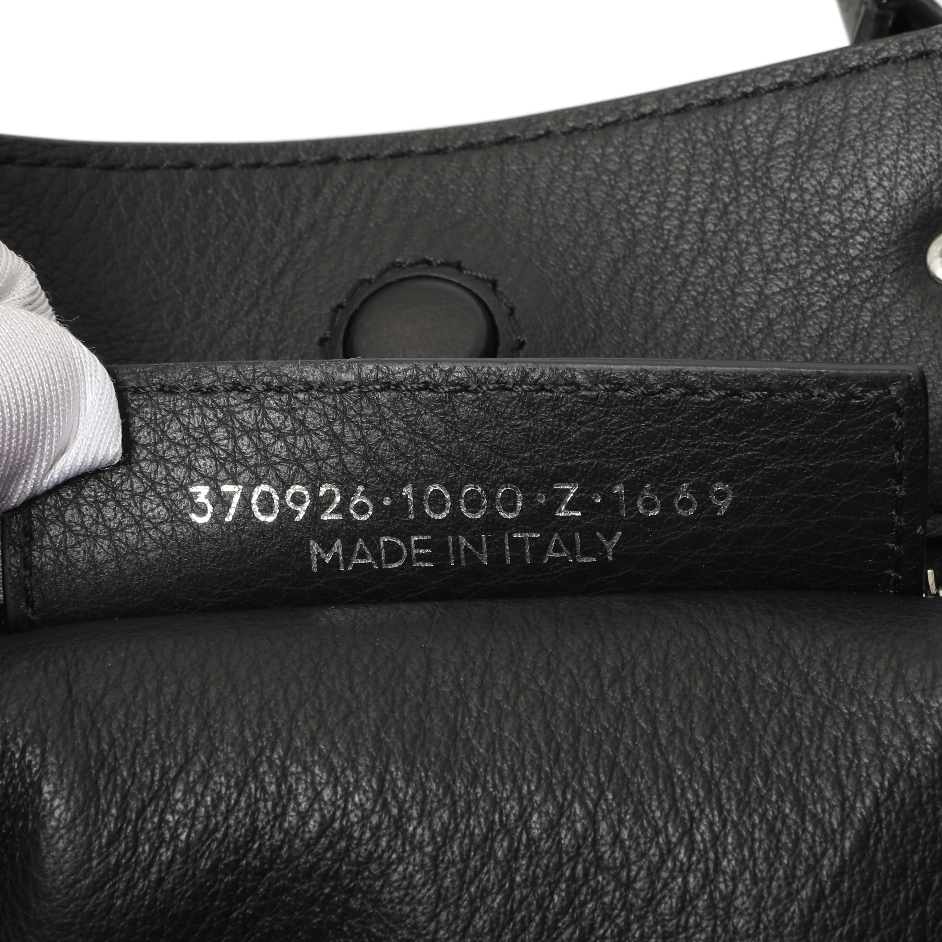 Balenciaga Black Veau Papier A6 Zip Around Black Tote
