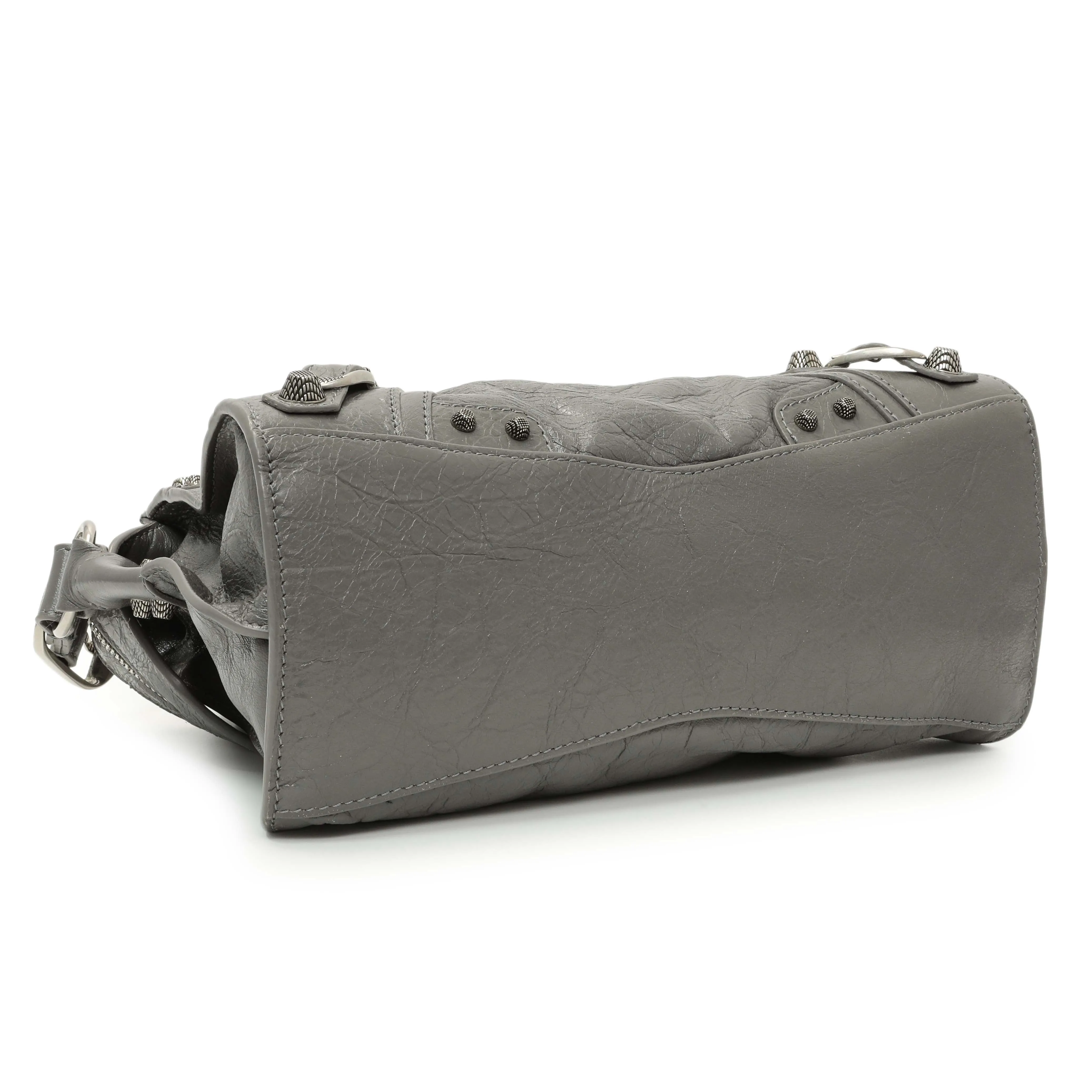 Balenciaga Dark Grey Agneau Arena Neo Cagole Handbag XS