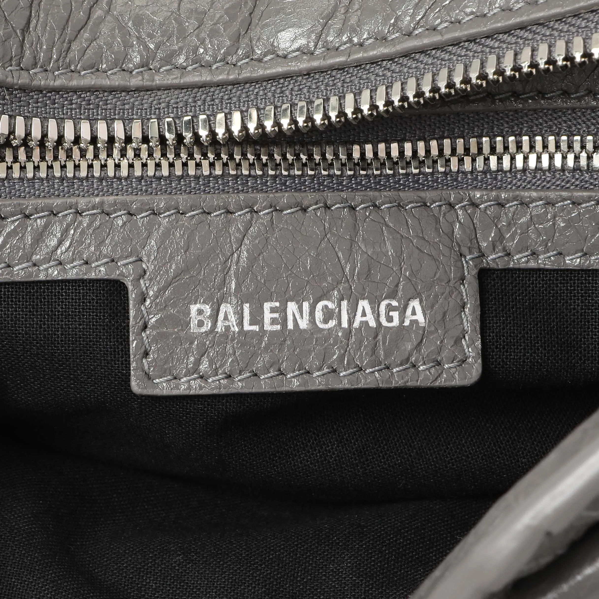 Balenciaga Dark Grey Agneau Arena Neo Cagole Handbag XS