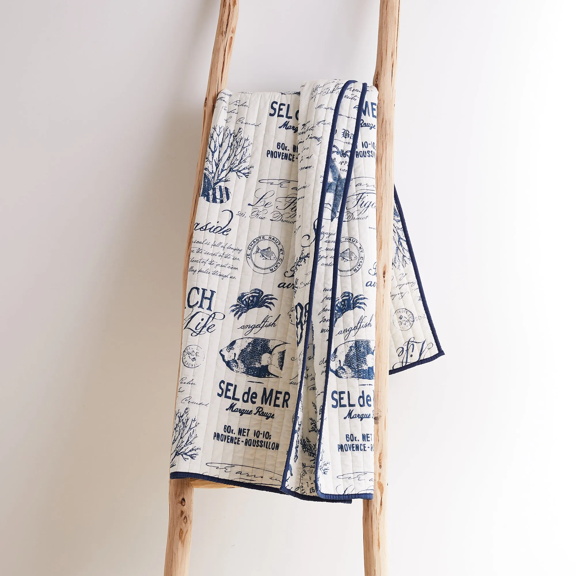 Beach Life Quilted Throw