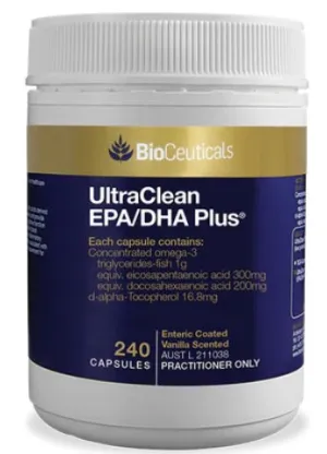 Bioceuticals UltraClean EPA/DHA Plus Ultra-Purified, Concentrated Fish Oil 240 caps