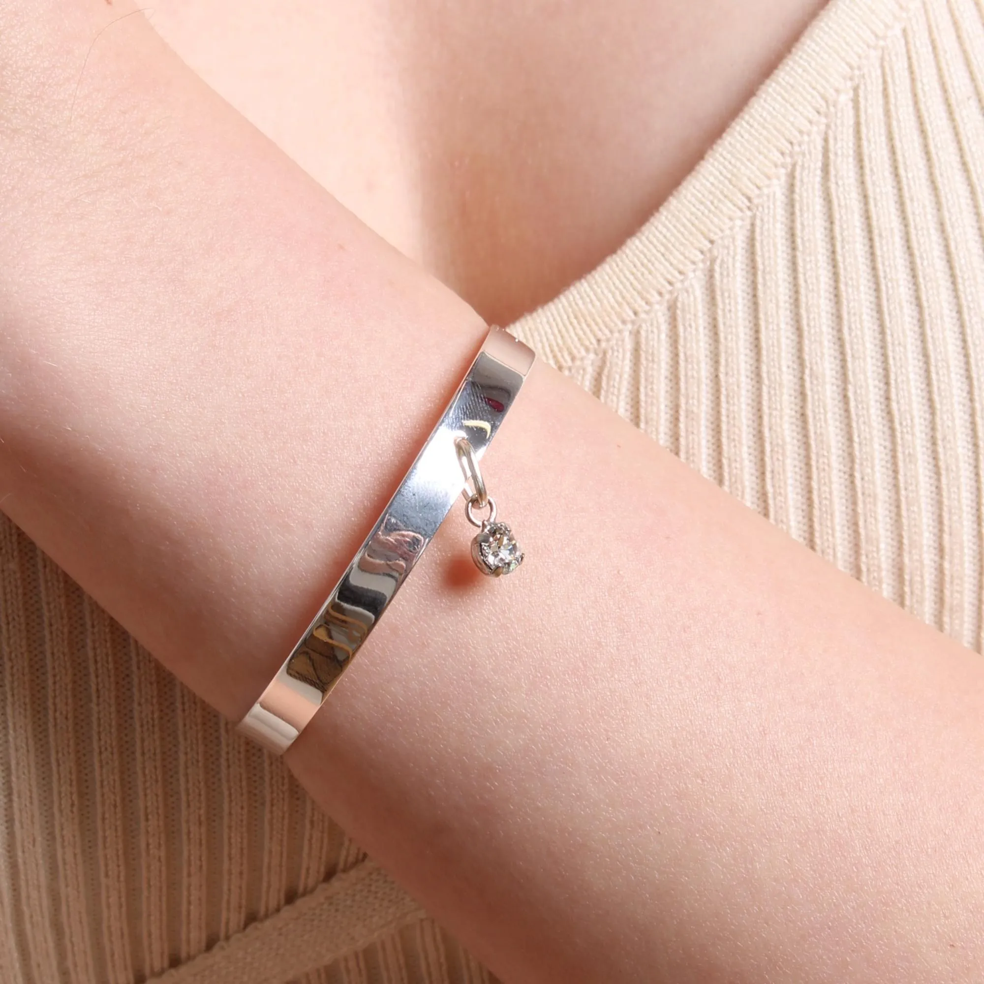 Birthstone Expandable Bangle