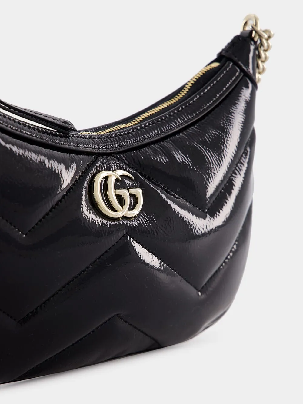 Black GG Marmont Small Shoulder Bag