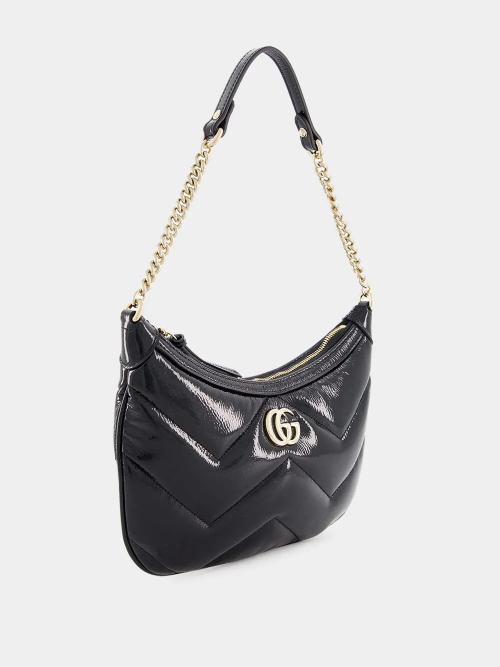 Black GG Marmont Small Shoulder Bag