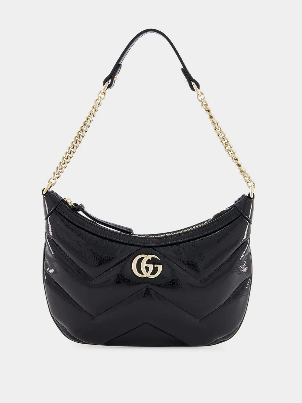Black GG Marmont Small Shoulder Bag