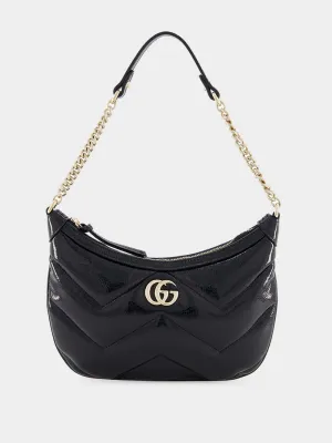 Black GG Marmont Small Shoulder Bag