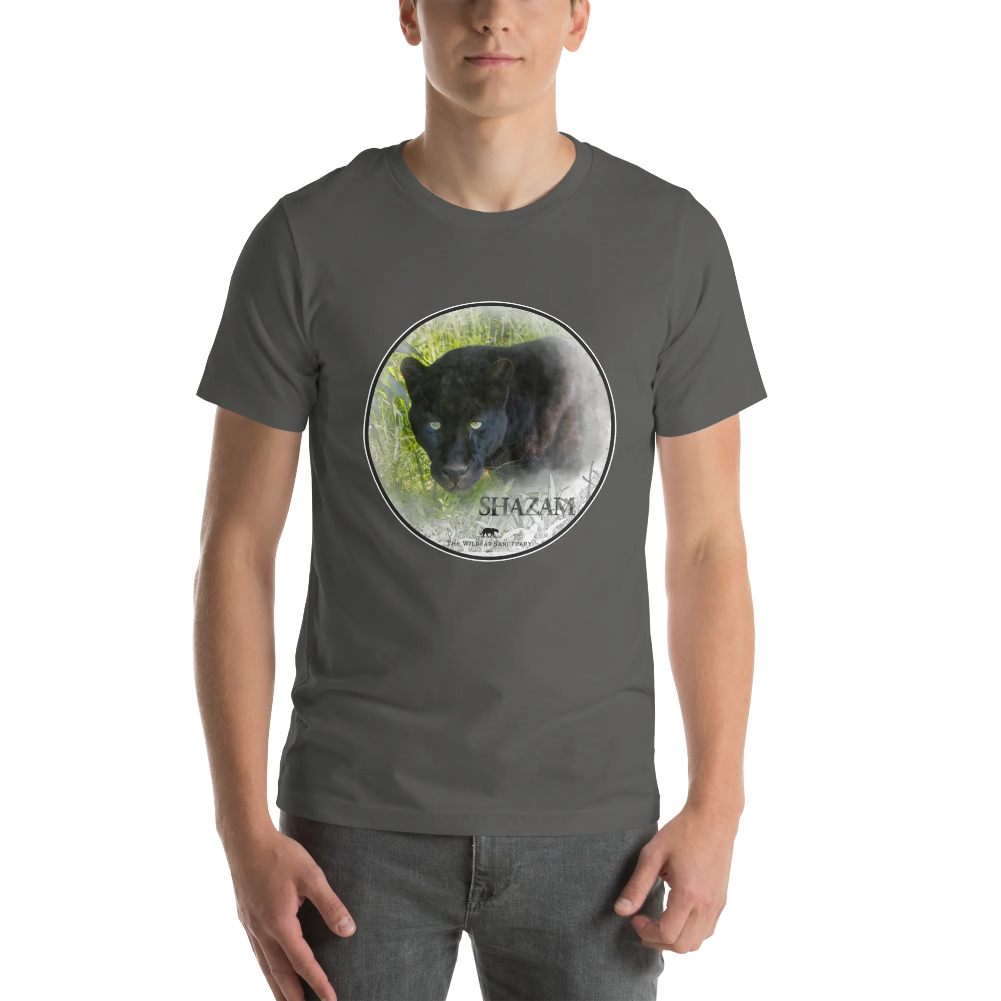 Black Leopard Shazam Short Sleeve T-Shirt