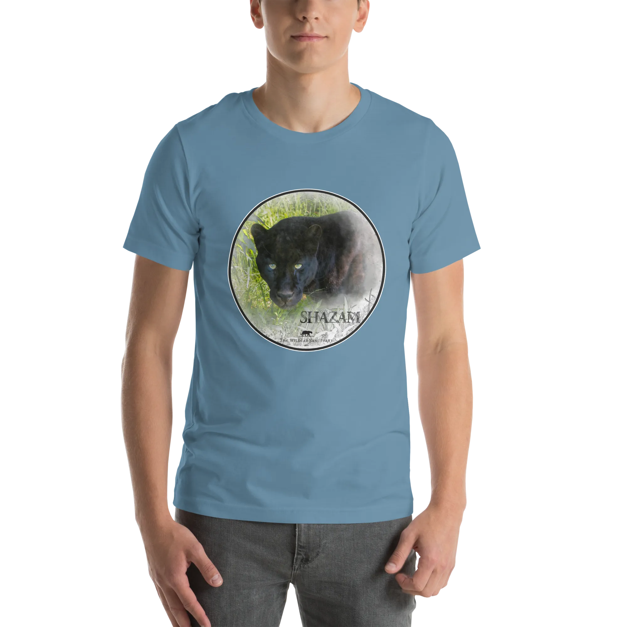 Black Leopard Shazam Short Sleeve T-Shirt