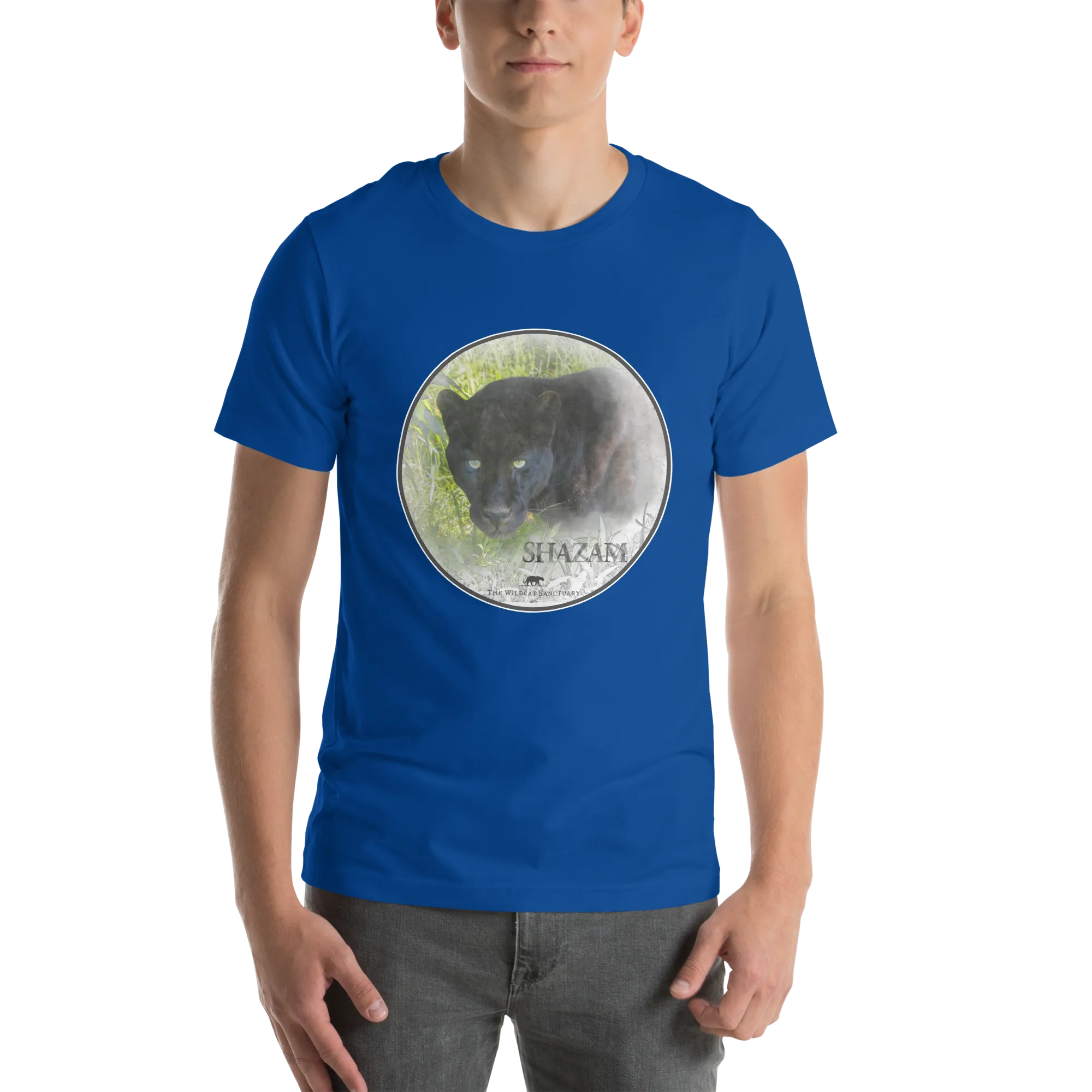 Black Leopard Shazam Short Sleeve T-Shirt