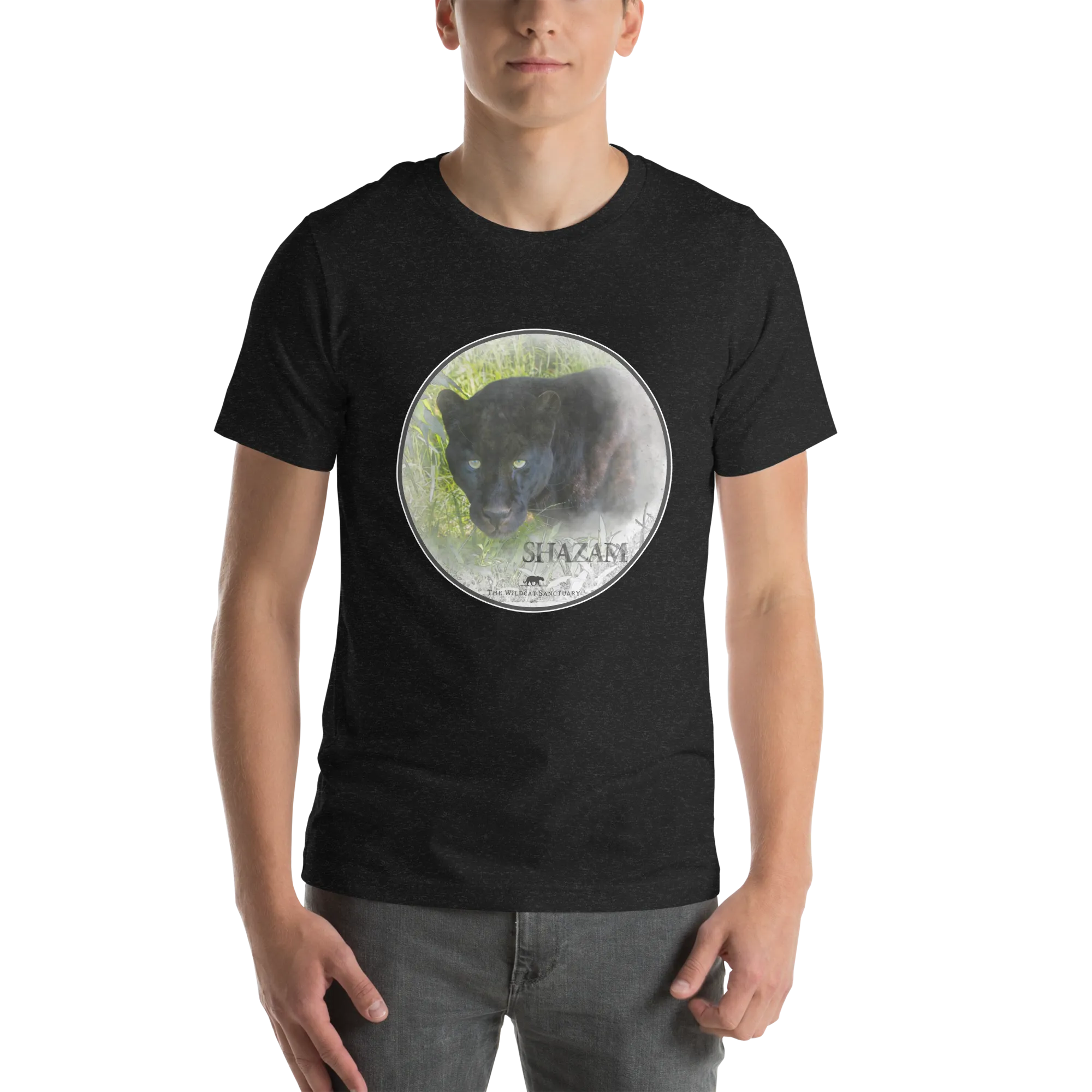 Black Leopard Shazam Short Sleeve T-Shirt