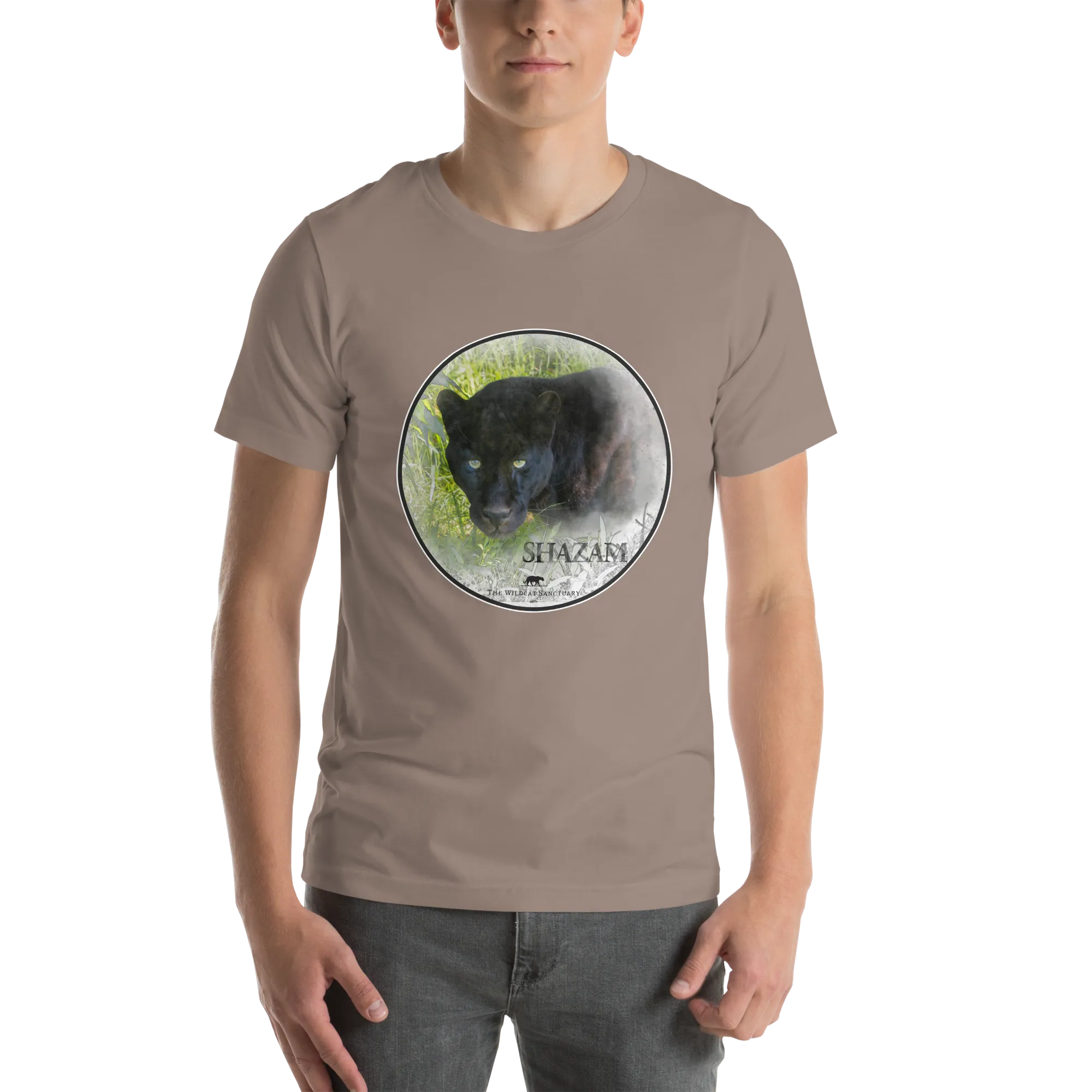Black Leopard Shazam Short Sleeve T-Shirt
